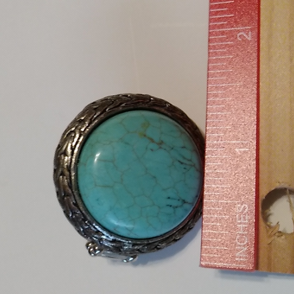 Nwot Faux Turquoise Ring - Picture 3 of 6